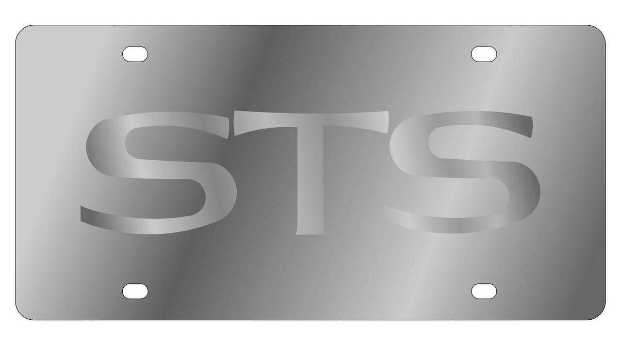 Cadillac STS Stainless Steel License Plate