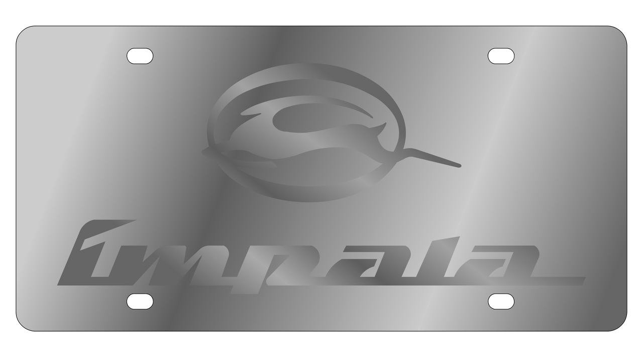 Chevrolet Impala Stainless Steel License Plate