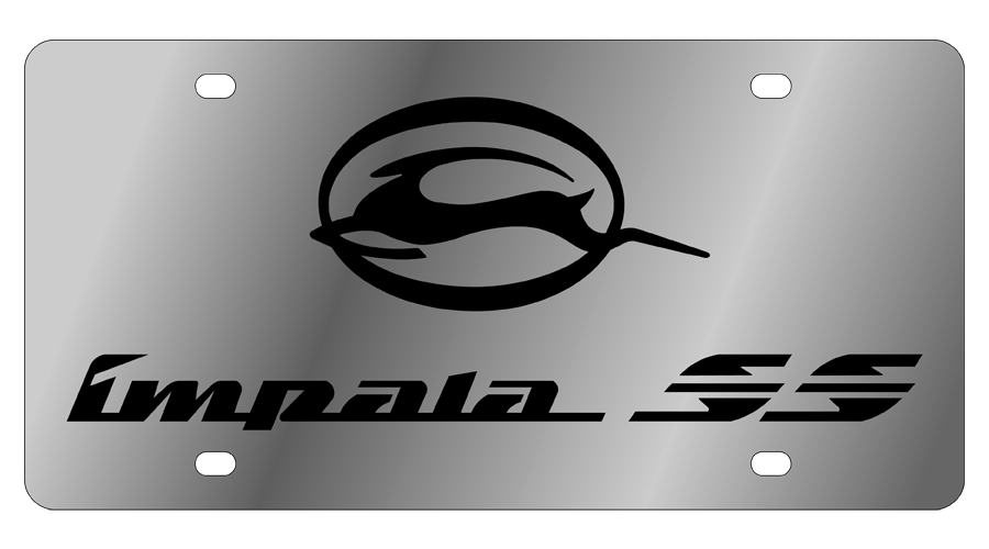 Chevrolet Impala SS Stainless Steel License Plate