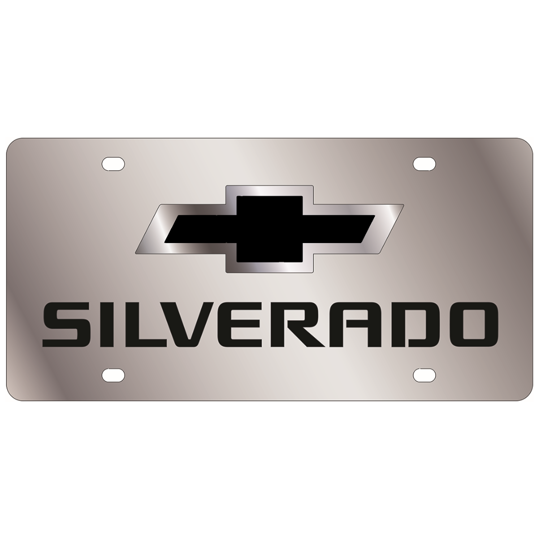Chevrolet Silverado Stainless Steel License Plate