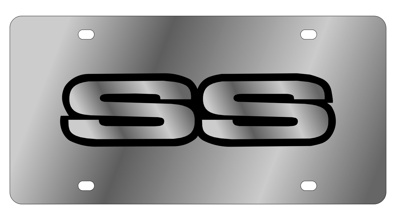 Chevrolet Retro SS Stainless Steel License Plate