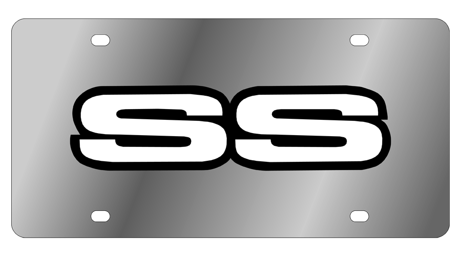 Chevrolet Retro SS Stainless Steel License Plate