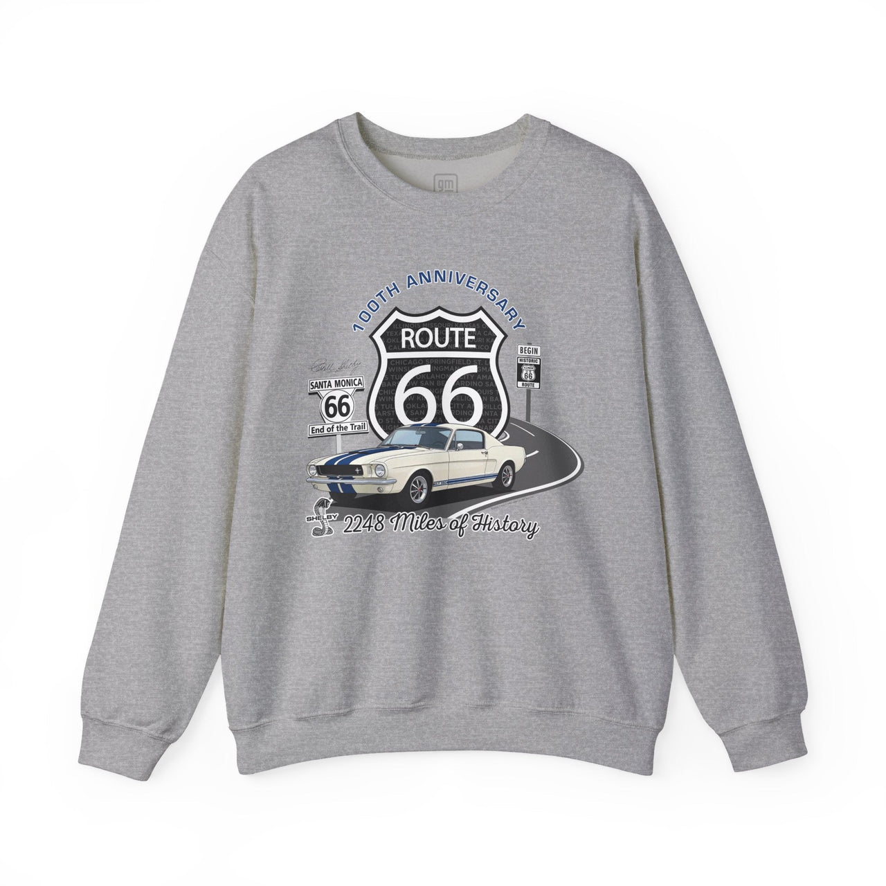 Shelby GT350 Route 66 100th Anniversary Crew Neck Sweatshirt