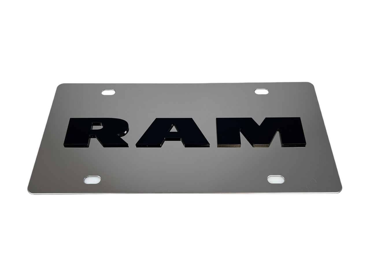 Ram Stainless Steel License Plate
