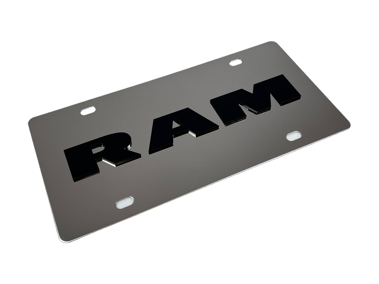 Ram Stainless Steel License Plate