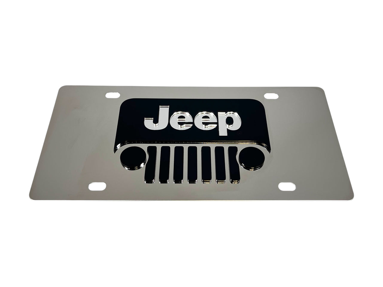 Jeep Grill Stainless Steel License Plate