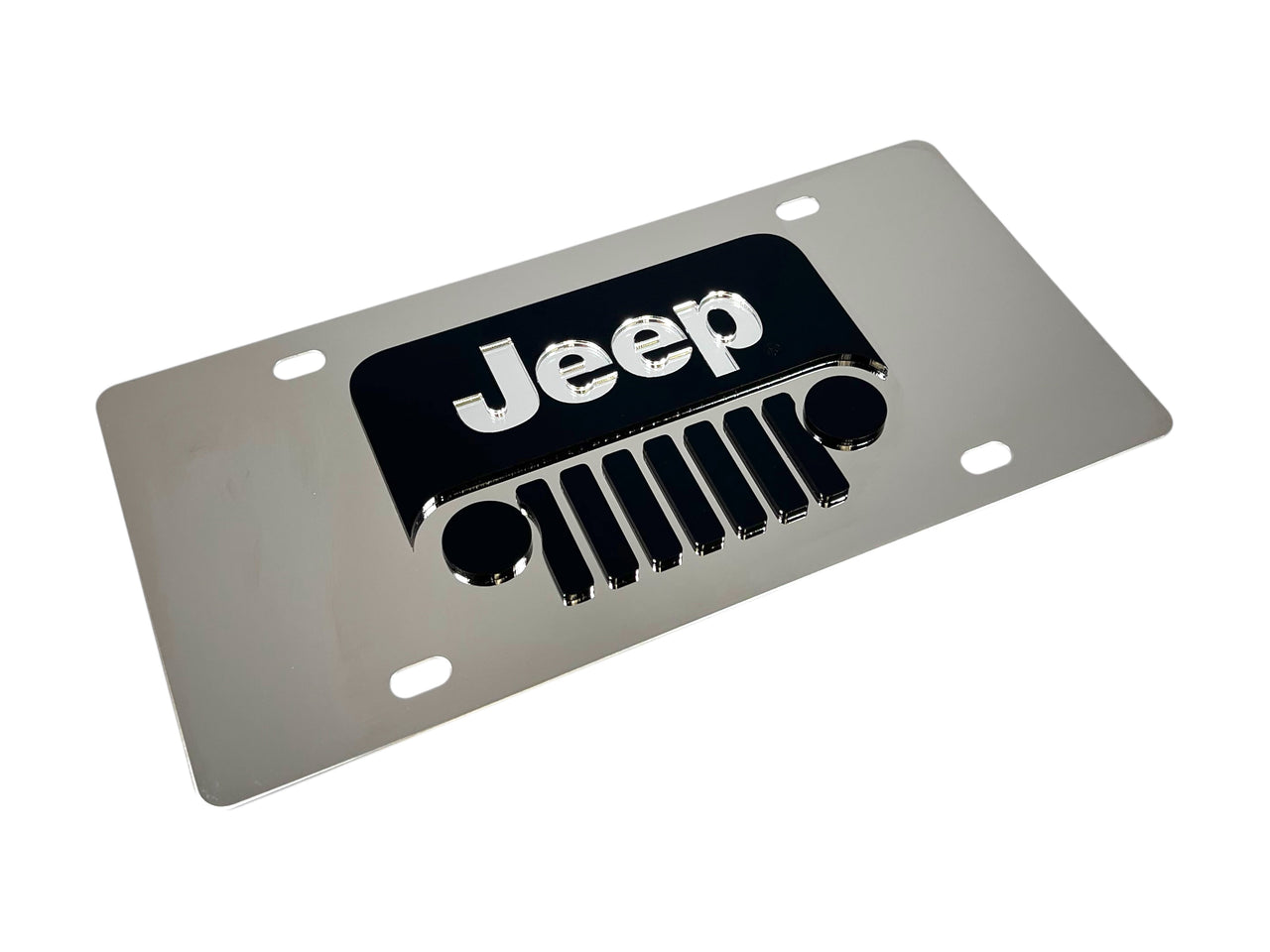 Jeep Grill Stainless Steel License Plate