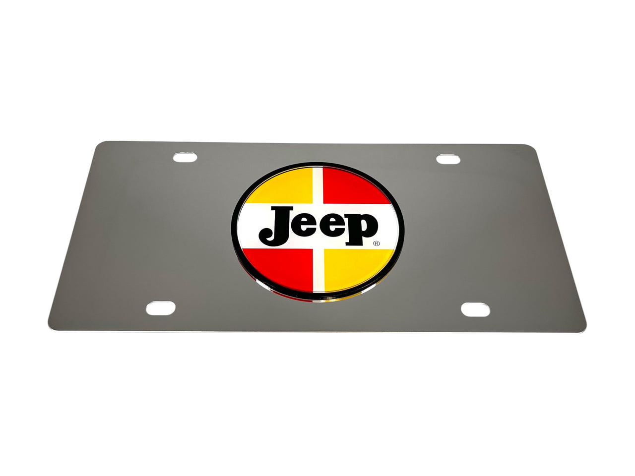 1963-1970 Jeep Classic Logo Stainless Steel License Plate