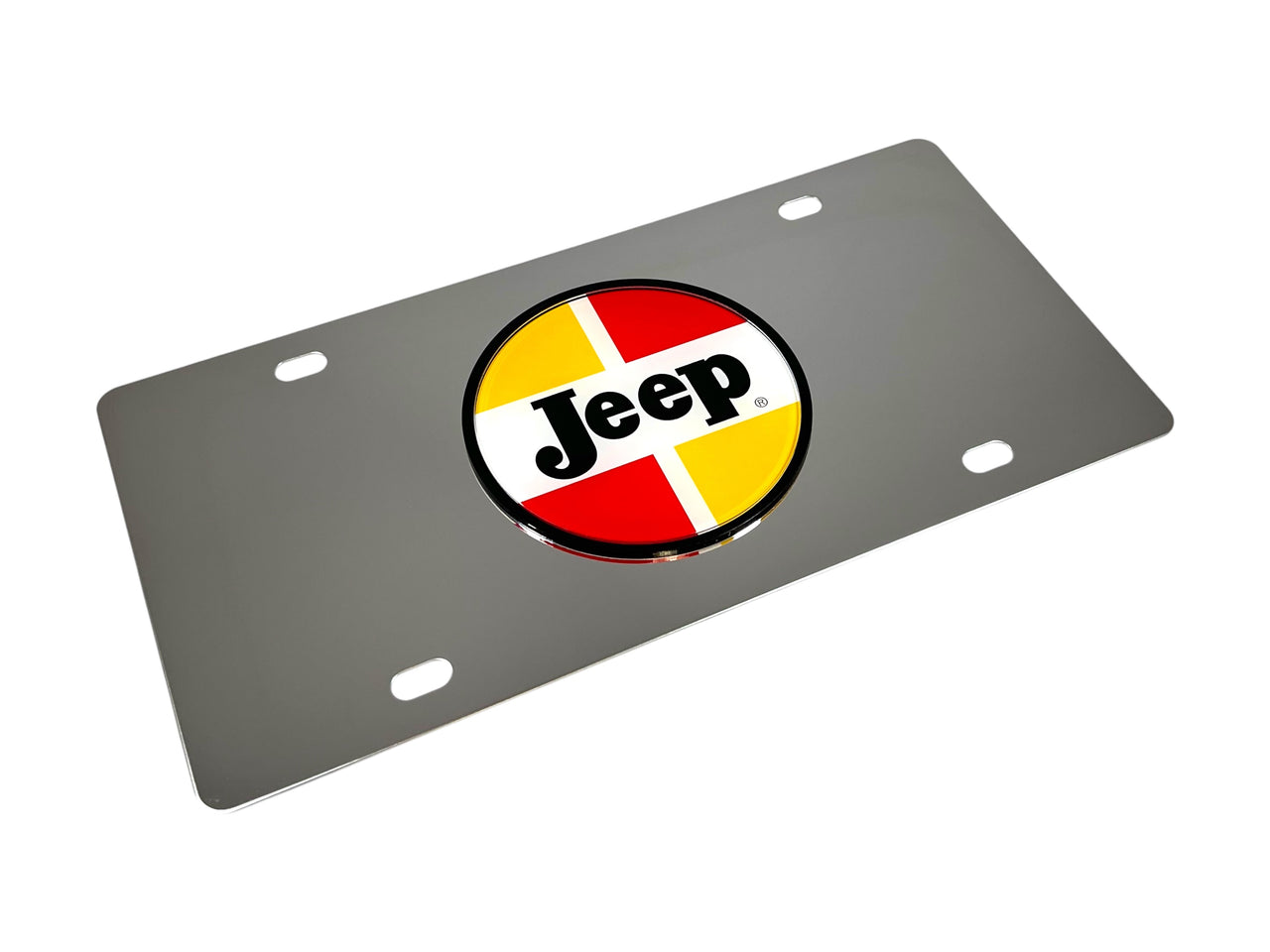 1963-1970 Jeep Classic Logo Stainless Steel License Plate
