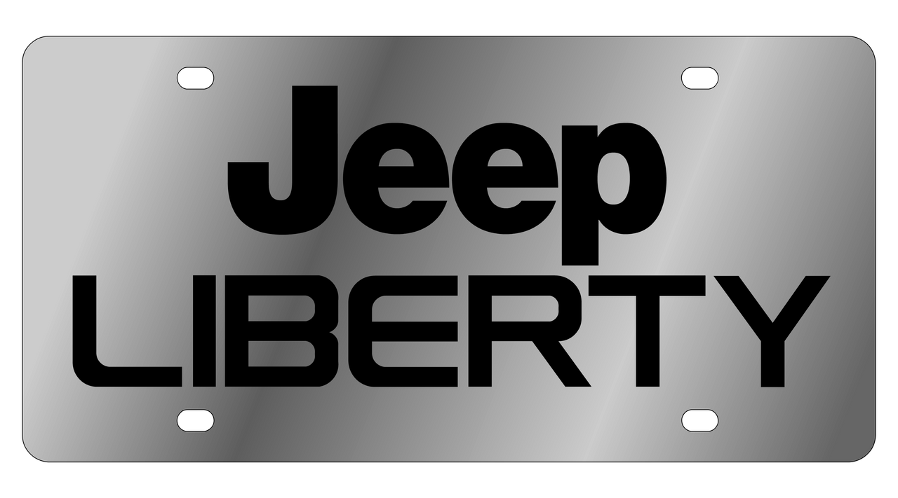 Jeep Liberty Stainless Steel License Plate