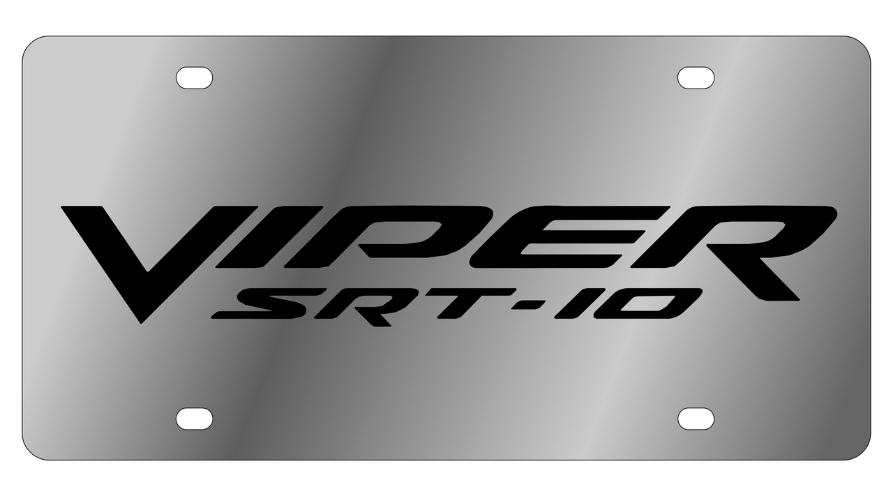 Dodge Viper SRT-10 Stainless Steel License Plate
