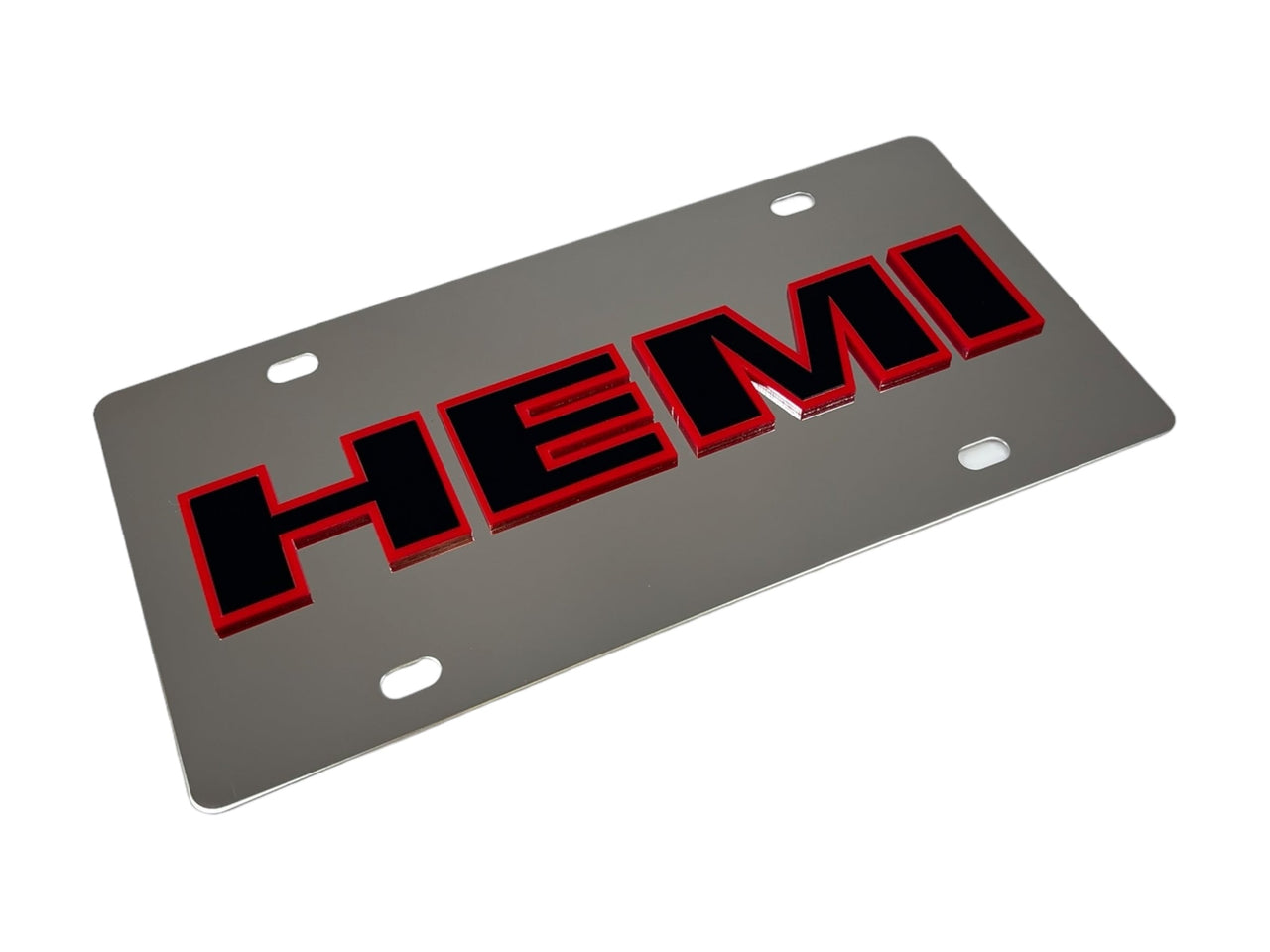 Mopar HEMI Stainless Steel License Plate