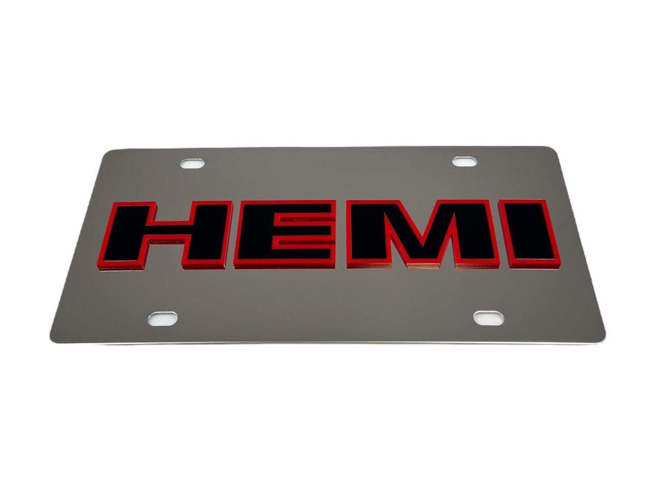 Mopar HEMI Stainless Steel License Plate