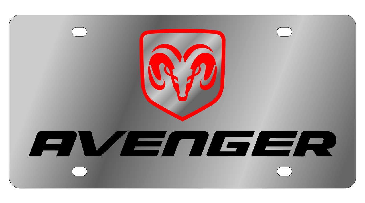 Dodge Avenger Stainless Steel License Plate
