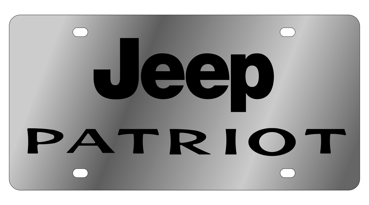 Jeep Patriot Stainless Steel License Plate