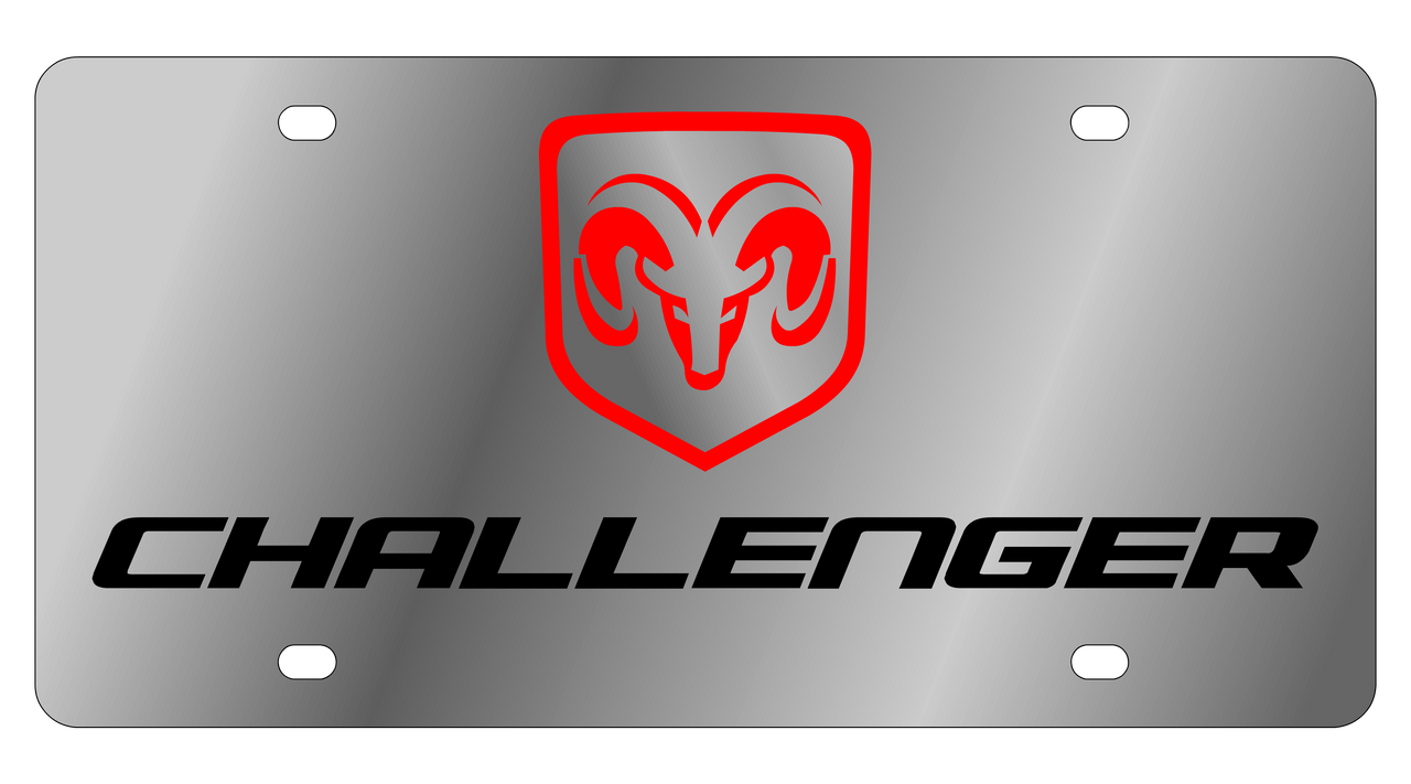 Dodge Challenger Stainless Steel License Plate
