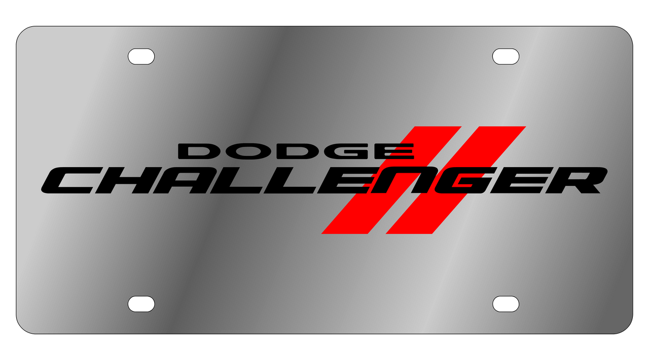 2009 Dodge Challenger Stainless Steel License Plate