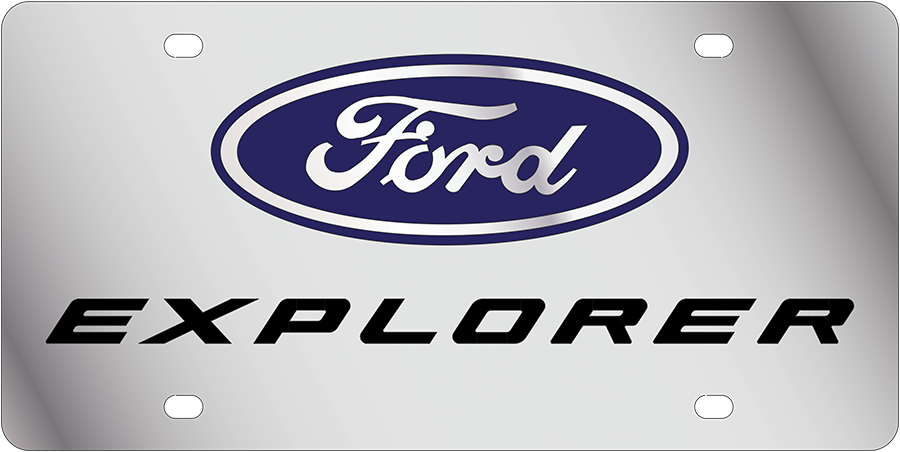 Ford Explorer Stainless Steel License Plate