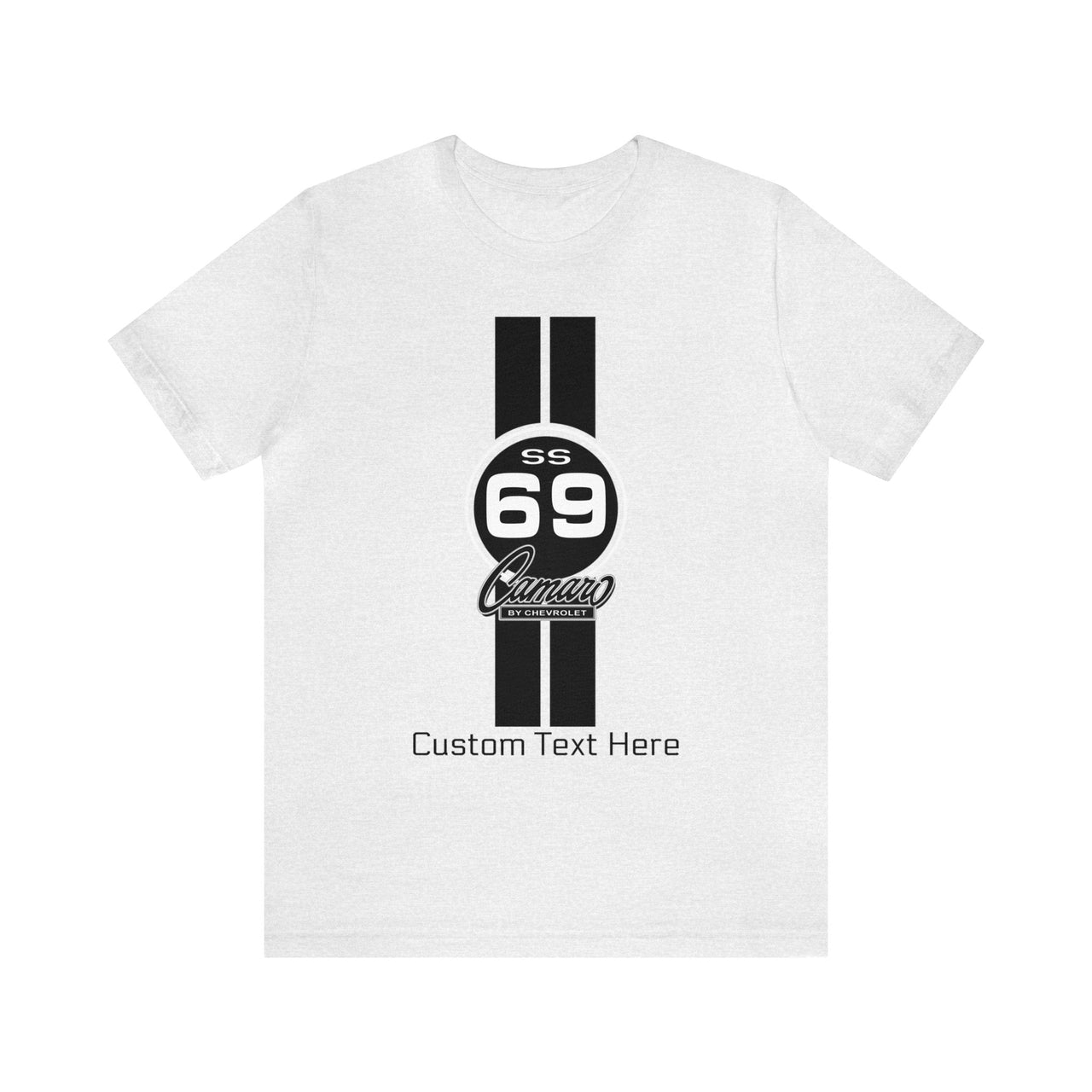 1969 Camaro SS  Single Stripes Personalized Jersey Short Sleeve Tee