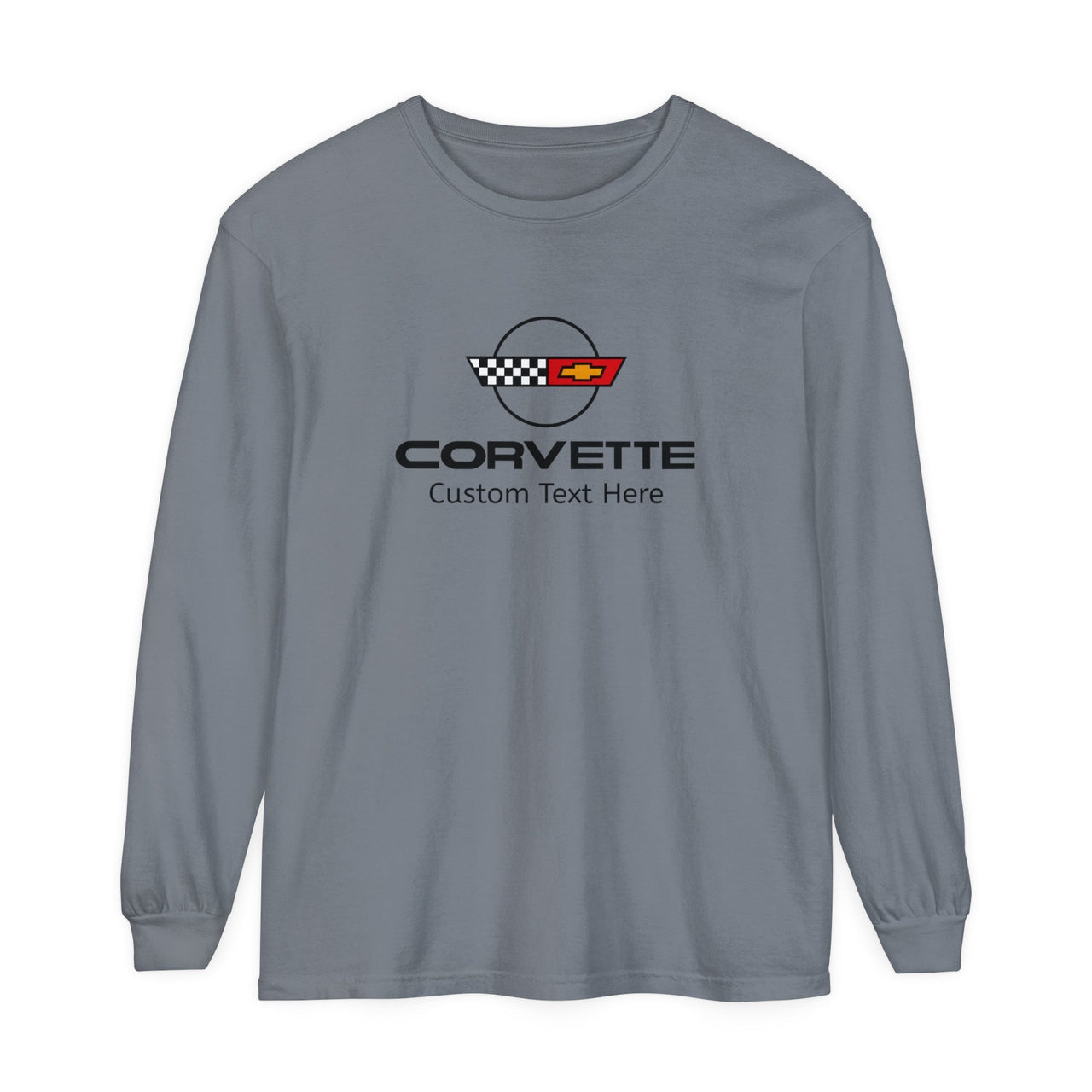 Personalized C4 Corvette Comfort Colors® Premium Long Sleeve T-Shirt, 100% Cotton