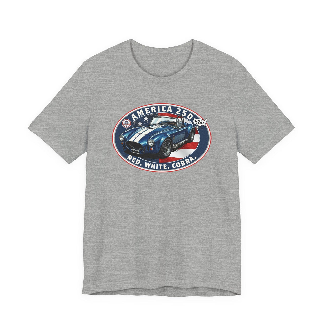 Shelby America 250 "Red. White. Cobra." Premium Cobra 427 Oval Short-Sleeve Tee
