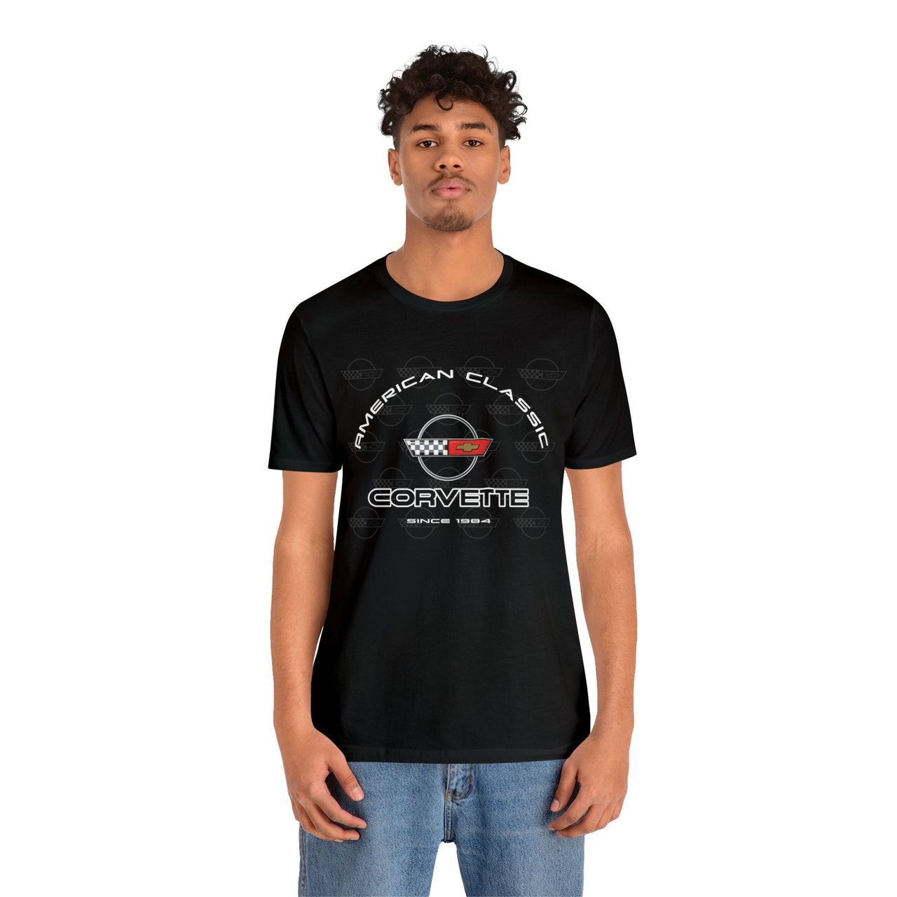 Corvette C4 Arch Flag Short Sleeve T-shirt