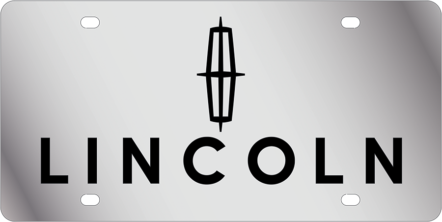 Lincoln Stainless Steel License Plate