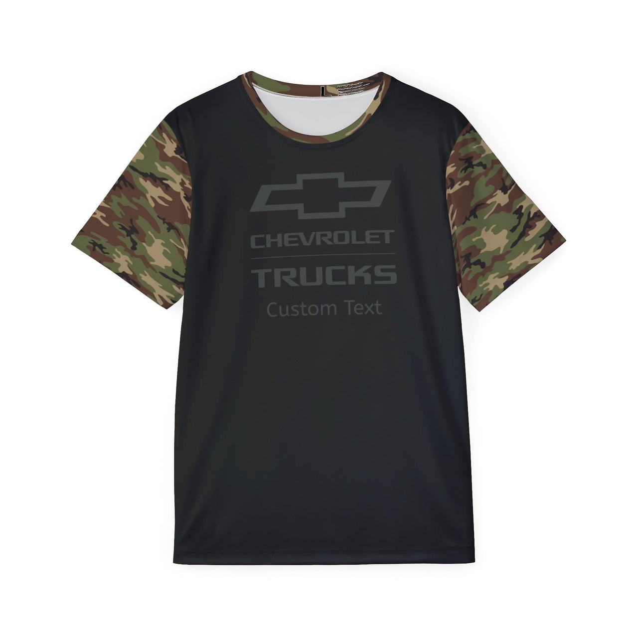 Personalized Chevy Trucks Bowtie Camo Men's Sports Jersey Tee