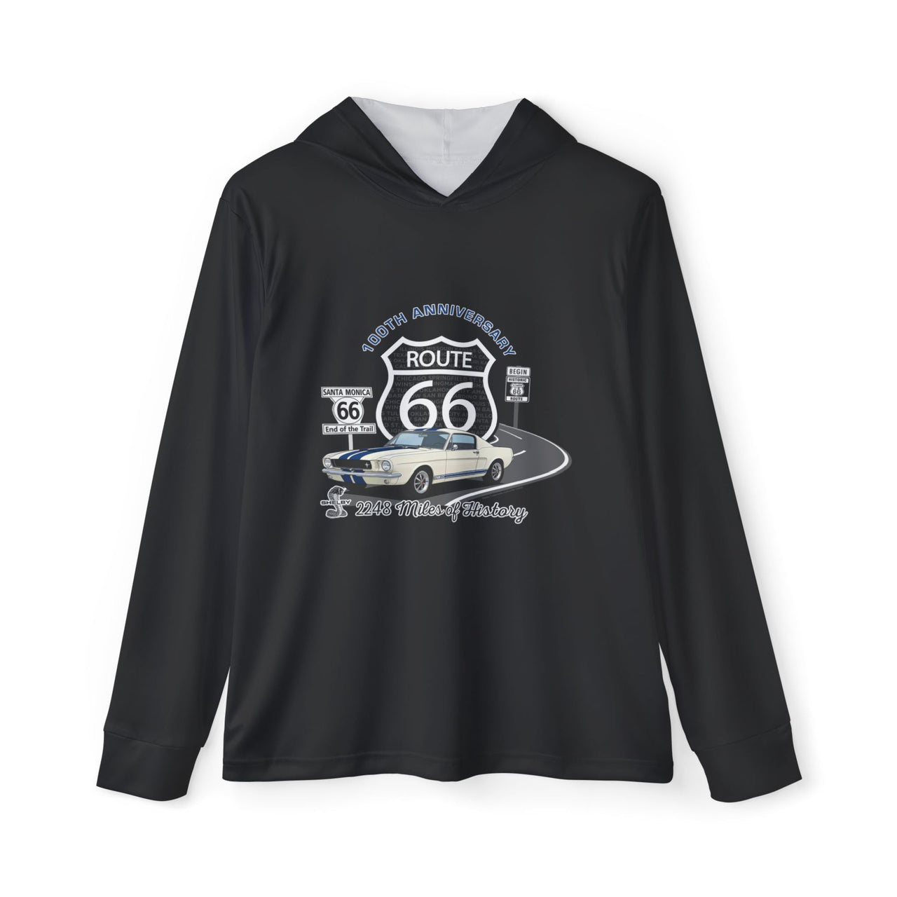 Shelby GT350 Route 66 100th Anniversary Performance Hooded Long Sleeve Shirt
