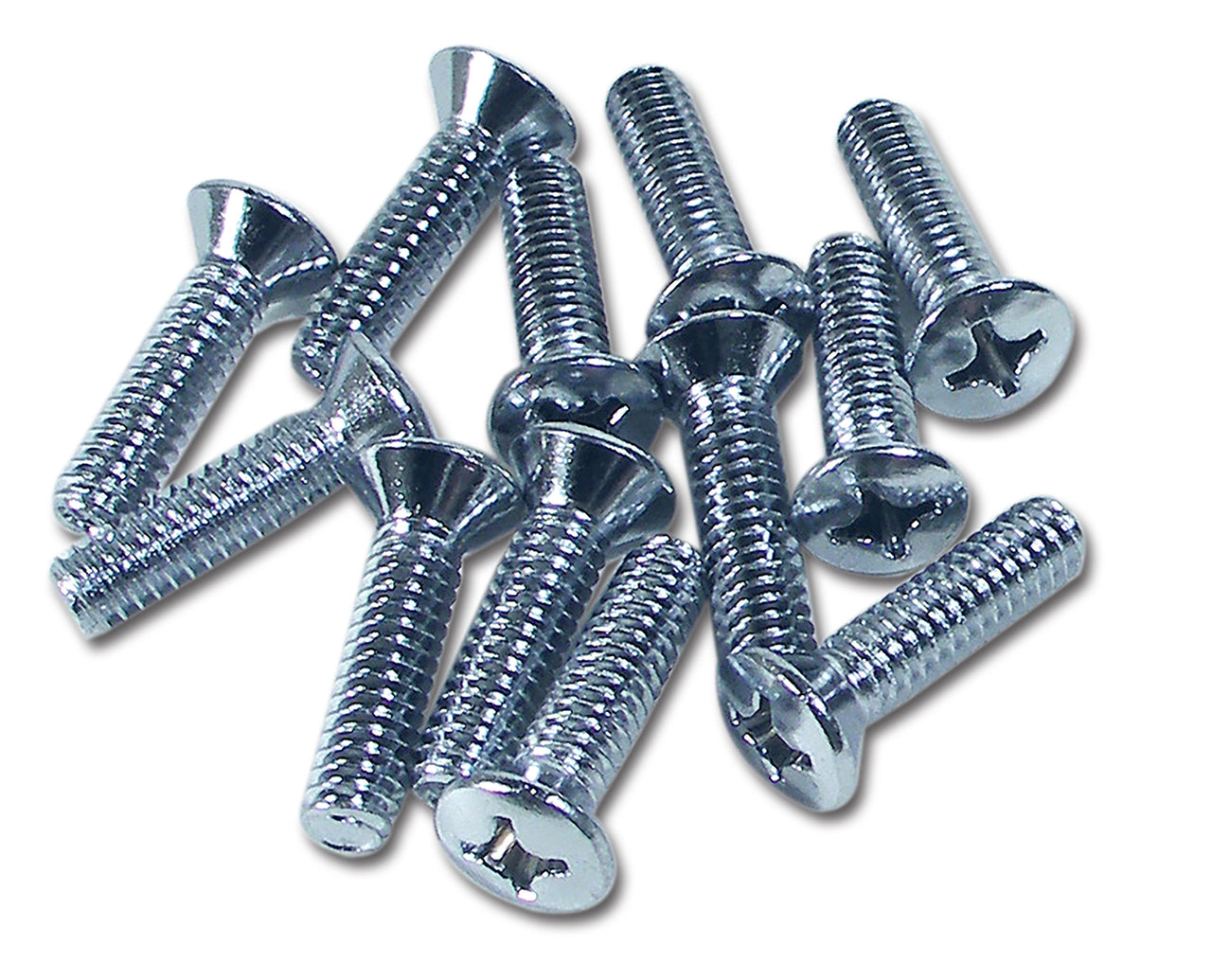 1963-1967 Corvette Seat Side Chrome Screws. 12 Piece - CA-1816-Corvette-Store-Online
