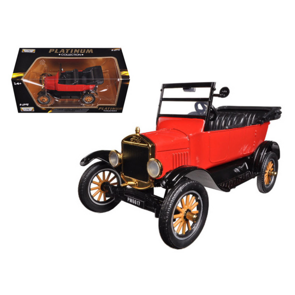 1925 Ford Motel T Touring Red 1/24 Diecast Model Car by Motormax