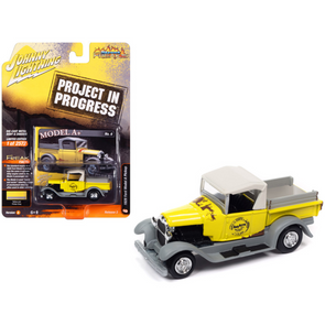 1929-ford-model-a-pickup-truck-model-a-yellow-and-primer-gray-project-in-progress-limited-edition-to-2572-pieces-worldwide-street-freaks-series-1-64-diecast-model-car-by-johnny-lightning-jlsf026-jlsp364a-classic-auto-store-online
