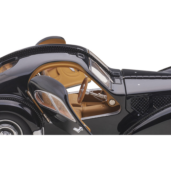 1938 Bugatti Type 57SC Atlantic Black 1/43 Diecast Model Car by Autoart