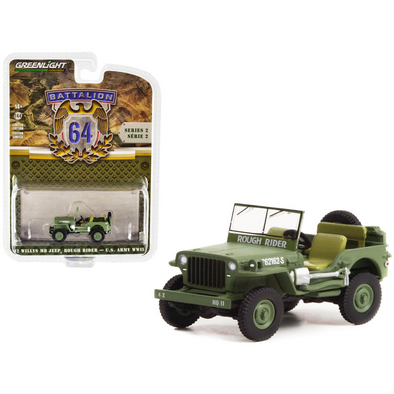 1942-willys-mb-jeep-u-s-army-world-war-ii-rough-rider-1-64-diecast-model-car-by-greenlight