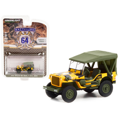 1943-willys-mb-jeep-yellow-and-black-u-s-army-1-64-diecast-model-car-by-greenlight