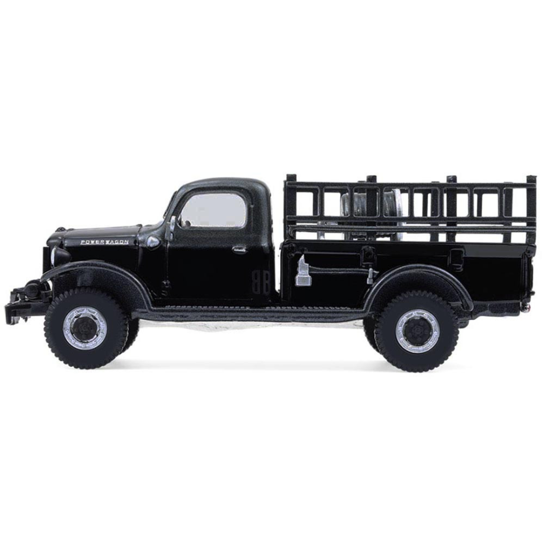1946 Dodge Power Wagon Fire Truck Black "Black Bandit" Series 30 1/64 Diecast Model Car