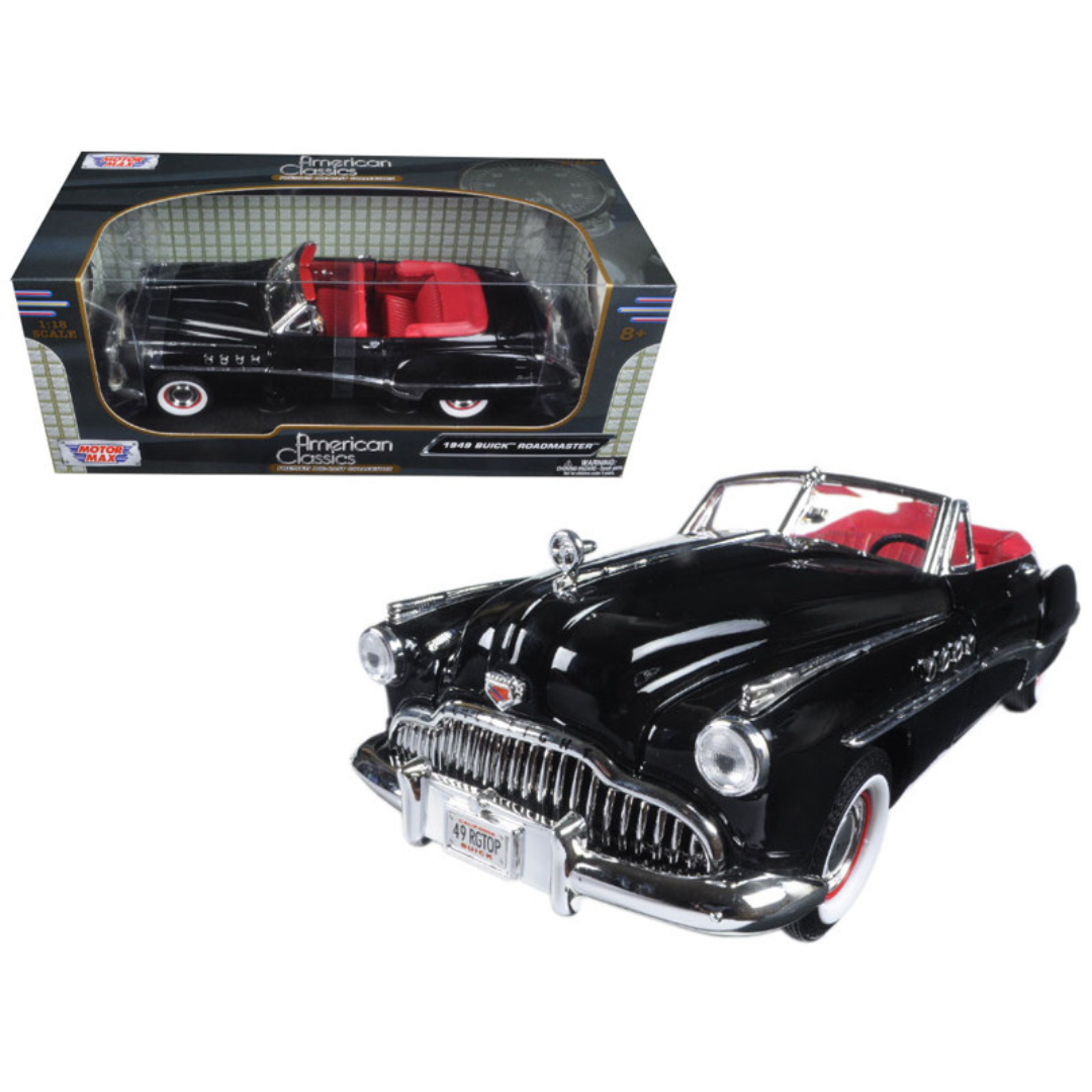 1949-buick-roadmaster-black-1-18-diecast-model-car-by-motormax