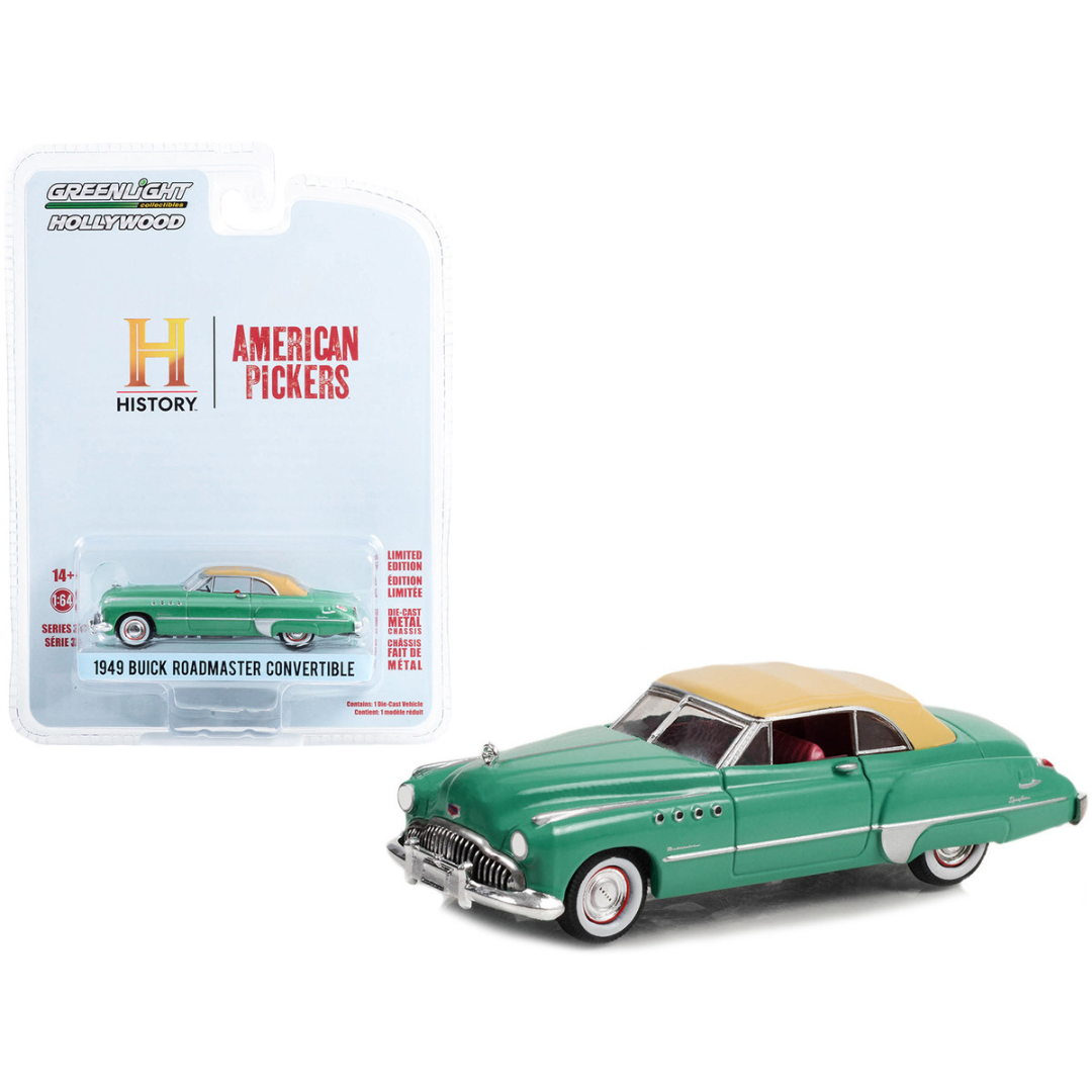 1949 Buick Roadmaster Green 1/64 Diecast | Classic Auto Store Online