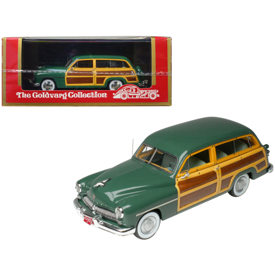 1949-mercury-woodie-meadow-green-with-yellow-and-woodgrain-sides-and-green-interior-limited-edition-to-200-pieces-worldwide-1-43-model-car-by-goldvarg-collection