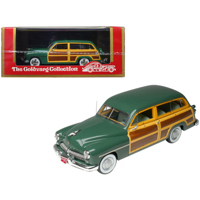 1949-mercury-woodie-meadow-green-with-yellow-and-woodgrain-sides-and-green-interior-limited-edition-to-200-pieces-worldwide-1-43-model-car-by-goldvarg-collection