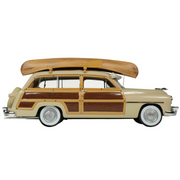 1949-mercury-woodie-miami-cream-with-yellow-and-woodgrain-sides-and-green-interior-with-kayak-on-roof-limited-edition-to-200-pieces-worldwide-1-43-model-car-by-goldvarg-collection-gc-050b-classic-auto-store-online