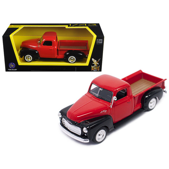 1950 GMC Pickup Truck Red 1/43 Diecast Model Car by Road Signature