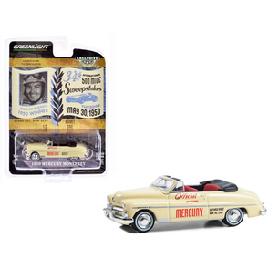 1950 Mercury Monterey Convertible Cream "Official Pace Car 34th International 500 Mile Sweepstakes" "Hobby Exclusive" Series 1/64 Diecast Model Car
