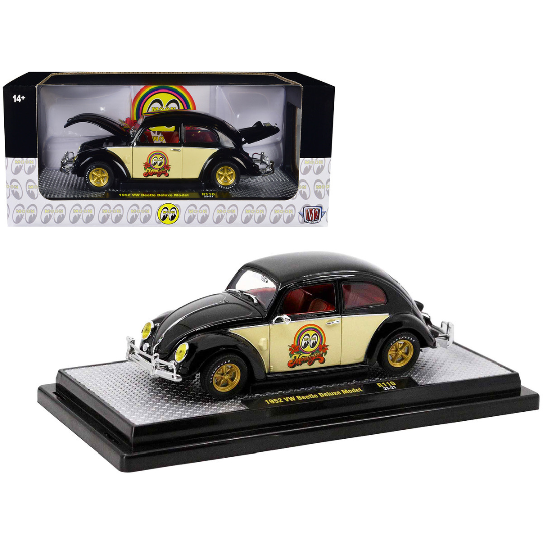 1952 Volkswagen Beetle Deluxe Model "MoonEyes" Limited Edition 1/24 Diecast Model Car