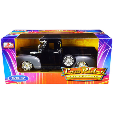 1953 Chevrolet 3100 Pickup Truck Black and Gray "Low Rider Collection" 1/24 Diecast