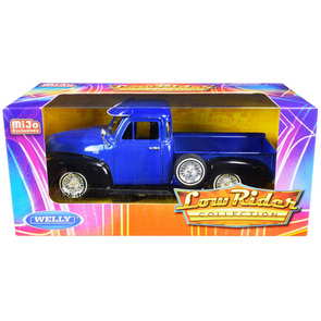1953 Chevrolet 3100 Pickup Truck Blue and Black "Low Rider Collection" 1/24 Diecast