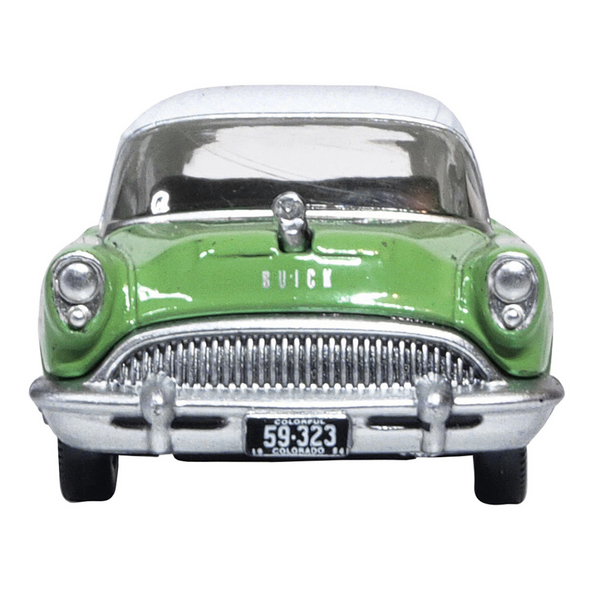 1954 Buick Century Estate Wagon Willow Green 1/87 (HO) Scale Diecast Model Car by Oxford Diecast