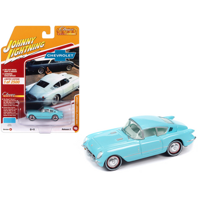 1954 Chevrolet Corvair Concept Car Sky Blue with Light Blue Interior "Classic Gold Collection" Limited Edition 1/64 Diecast Model Car