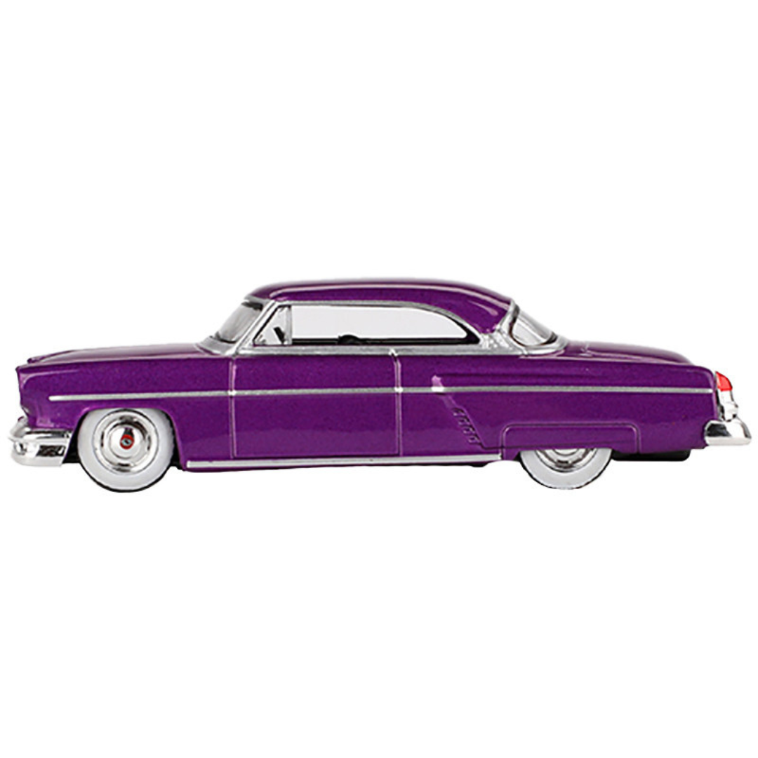 1954 Lincoln Capri Hot Rod Purple Metallic Limited Edition 1/64 Diecast Model Car