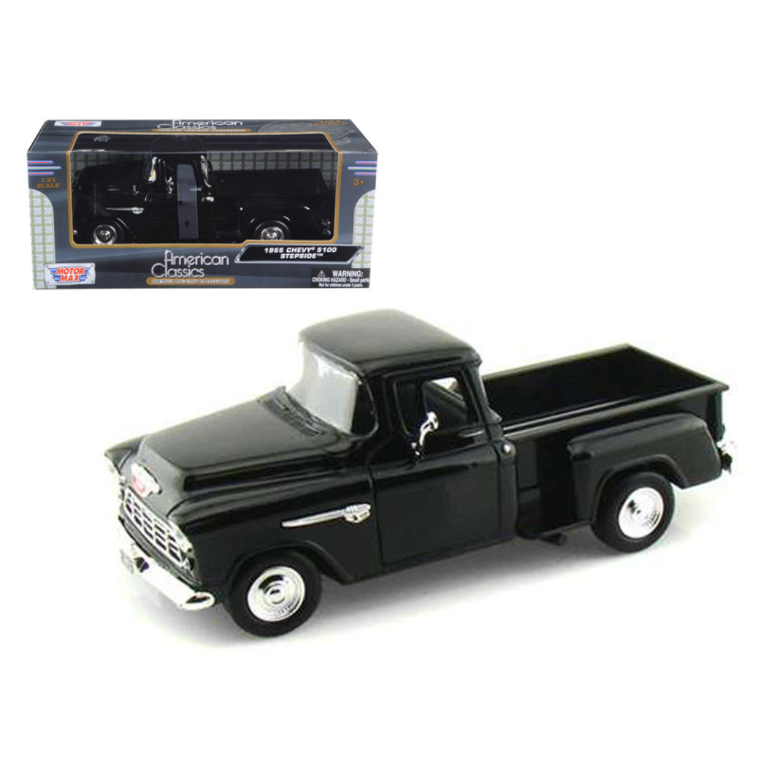 1955-chevrolet-5100-stepside-pickup-truck-black-1-24-diecast-car-model-by-motormax